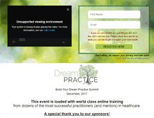 Tablet Screenshot of dreampractice.net